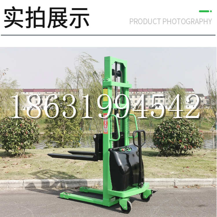 万州区电动叉车堆高车液压铲车电瓶1吨2吨站驾步行式小型全自动叉车